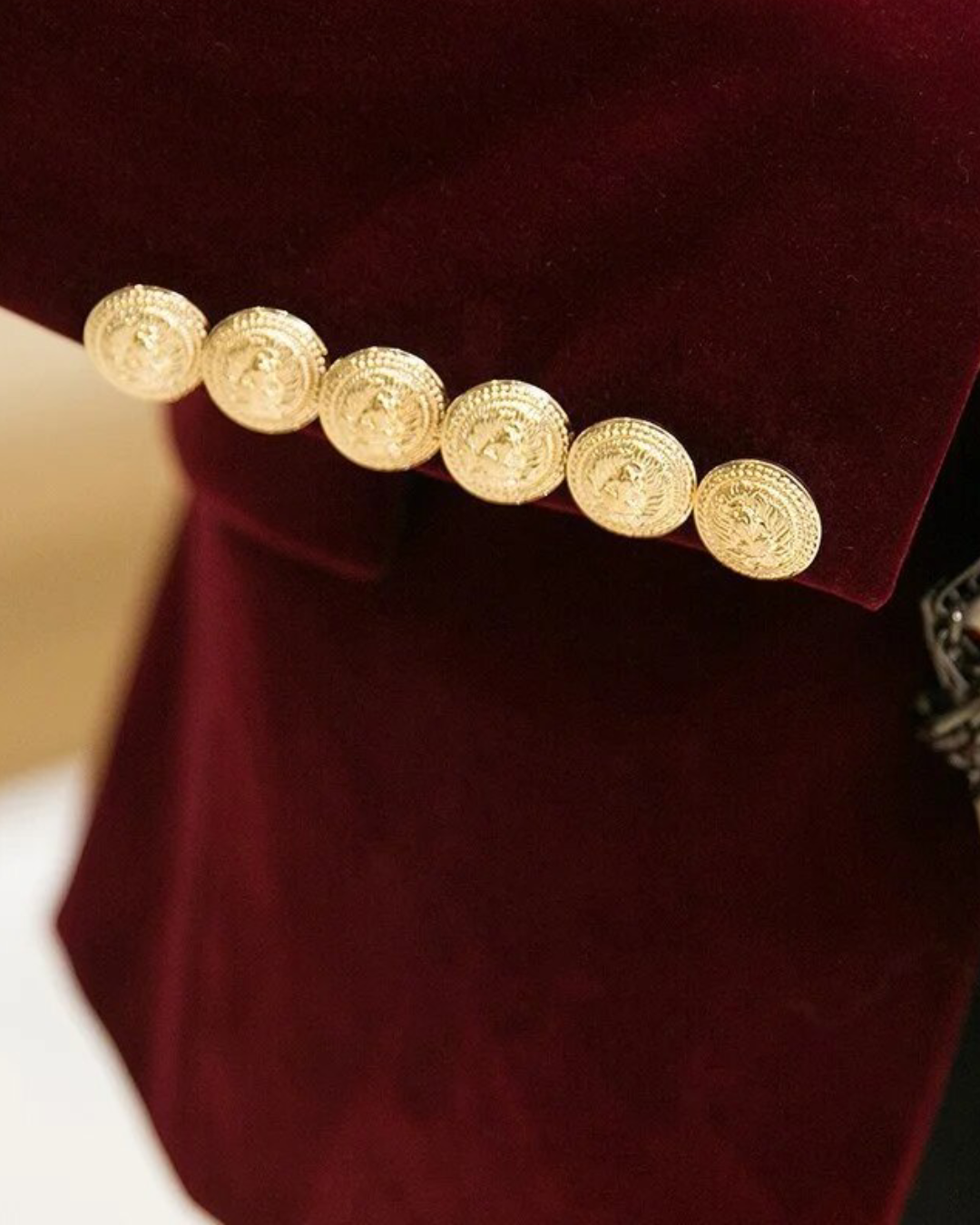 Long Double Breasted Velvet Blazer
