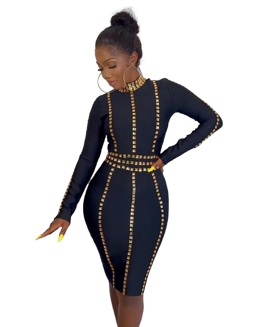 Rhinestone Sheath Dress