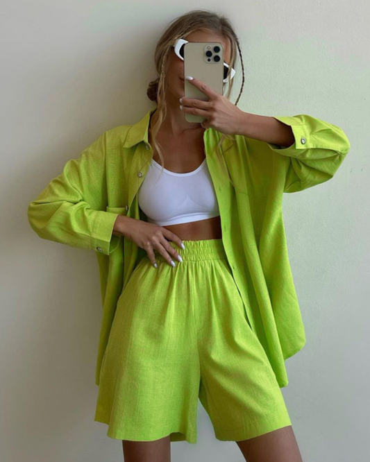 Single Breasted Two Piece Set