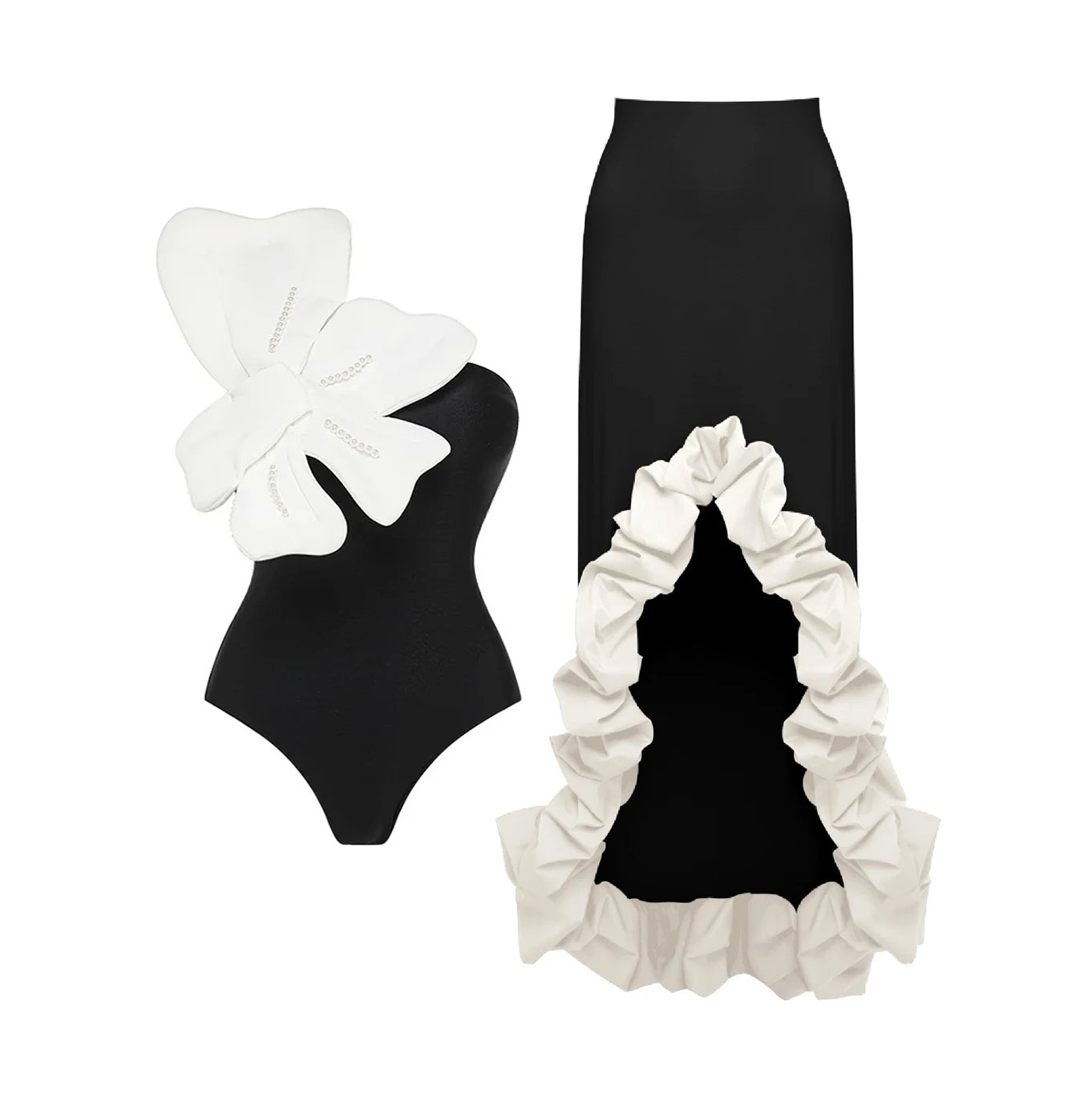 Cut Out Swimwear High Leg Bodysuit Beachwear