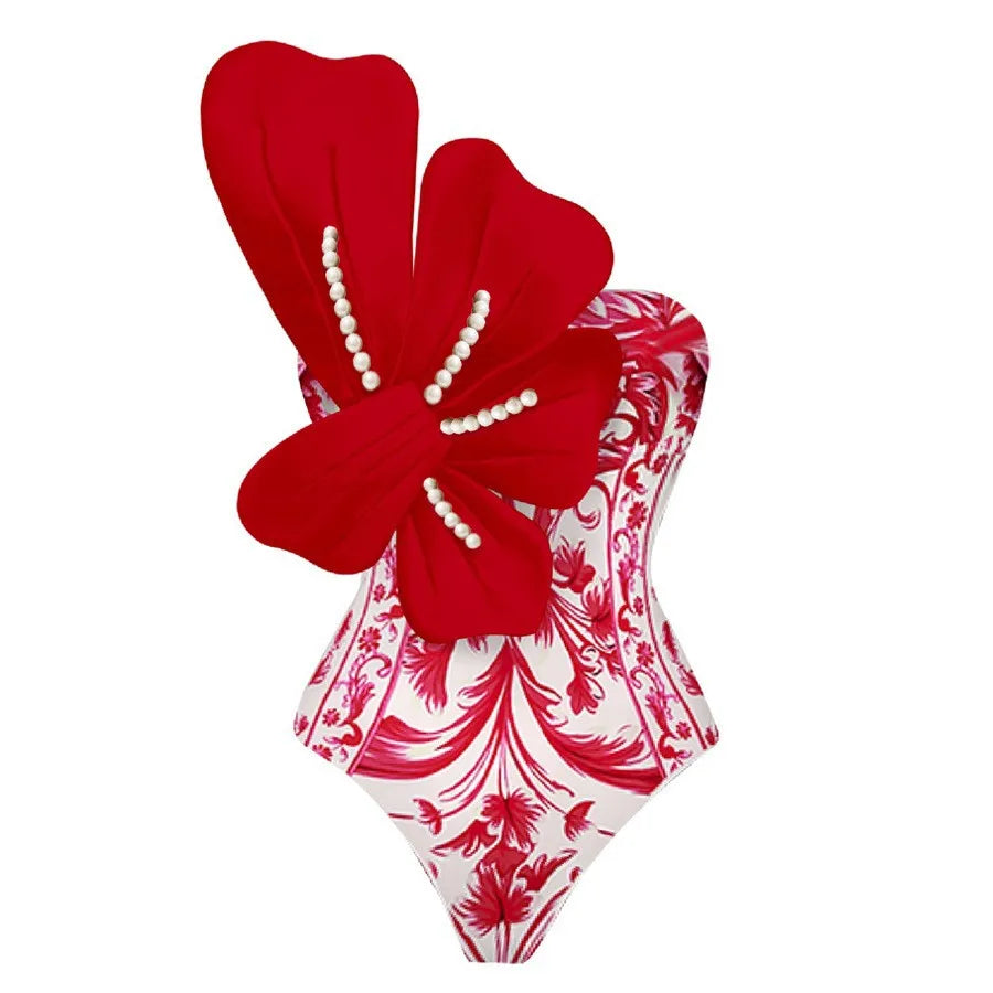 Cut Out Swimwear High Leg Bodysuit Beachwear