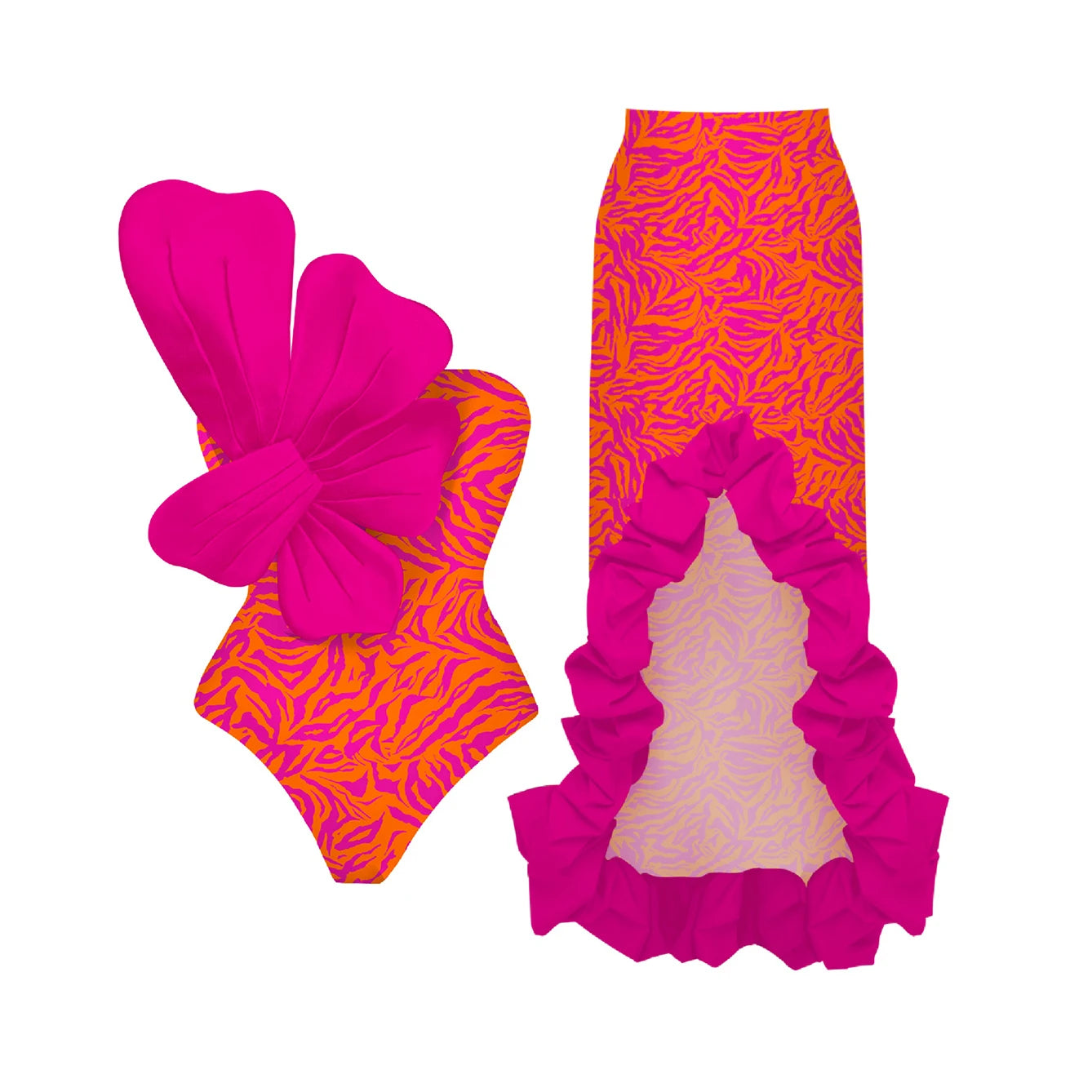 Cut Out Swimwear High Leg Bodysuit Beachwear