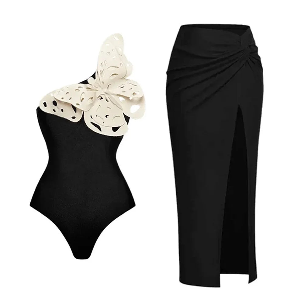 Cut Out Swimwear High Leg Bodysuit Beachwear