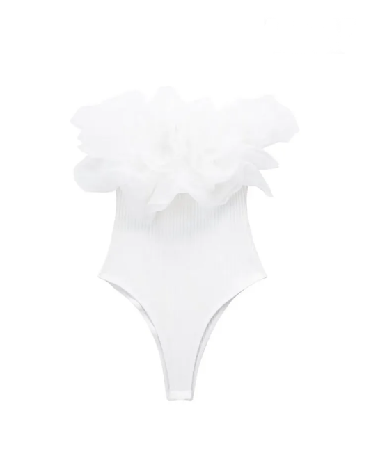 Ruffle Rib Knit Bodysuits