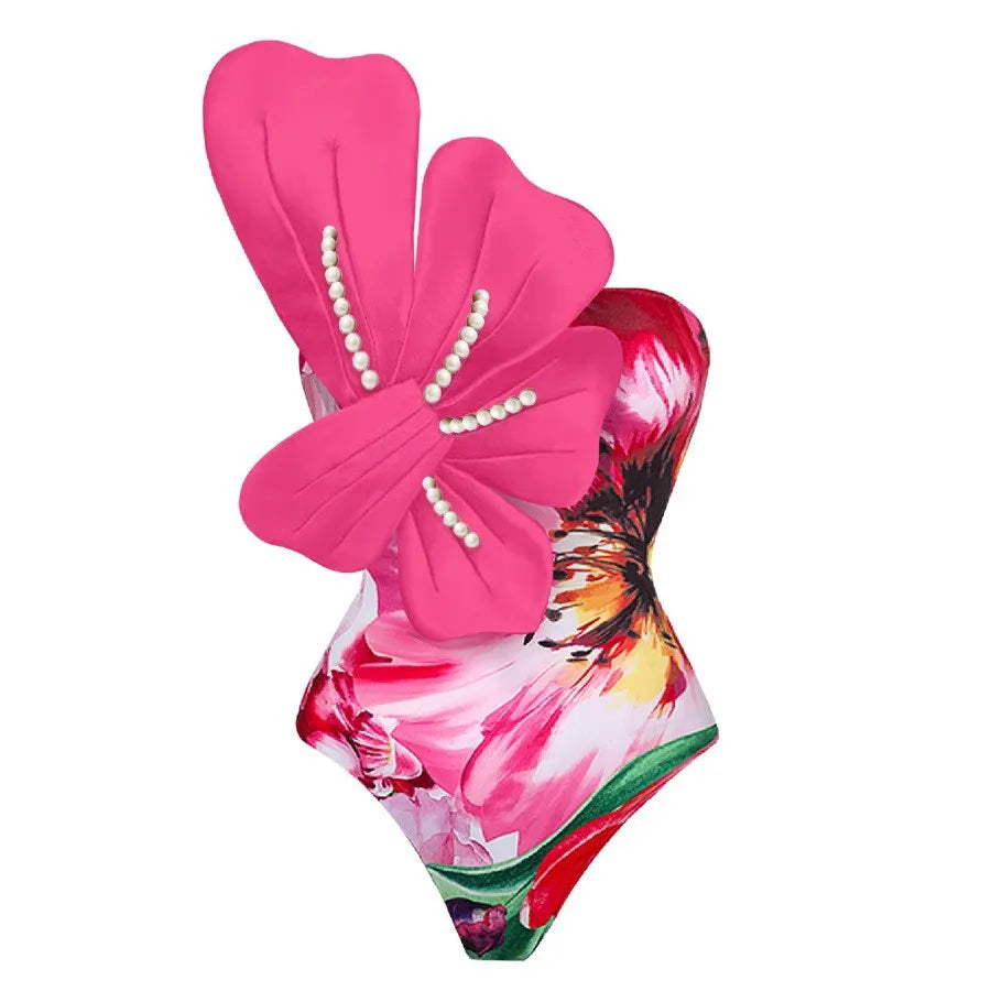 Cut Out Swimwear High Leg Bodysuit Beachwear