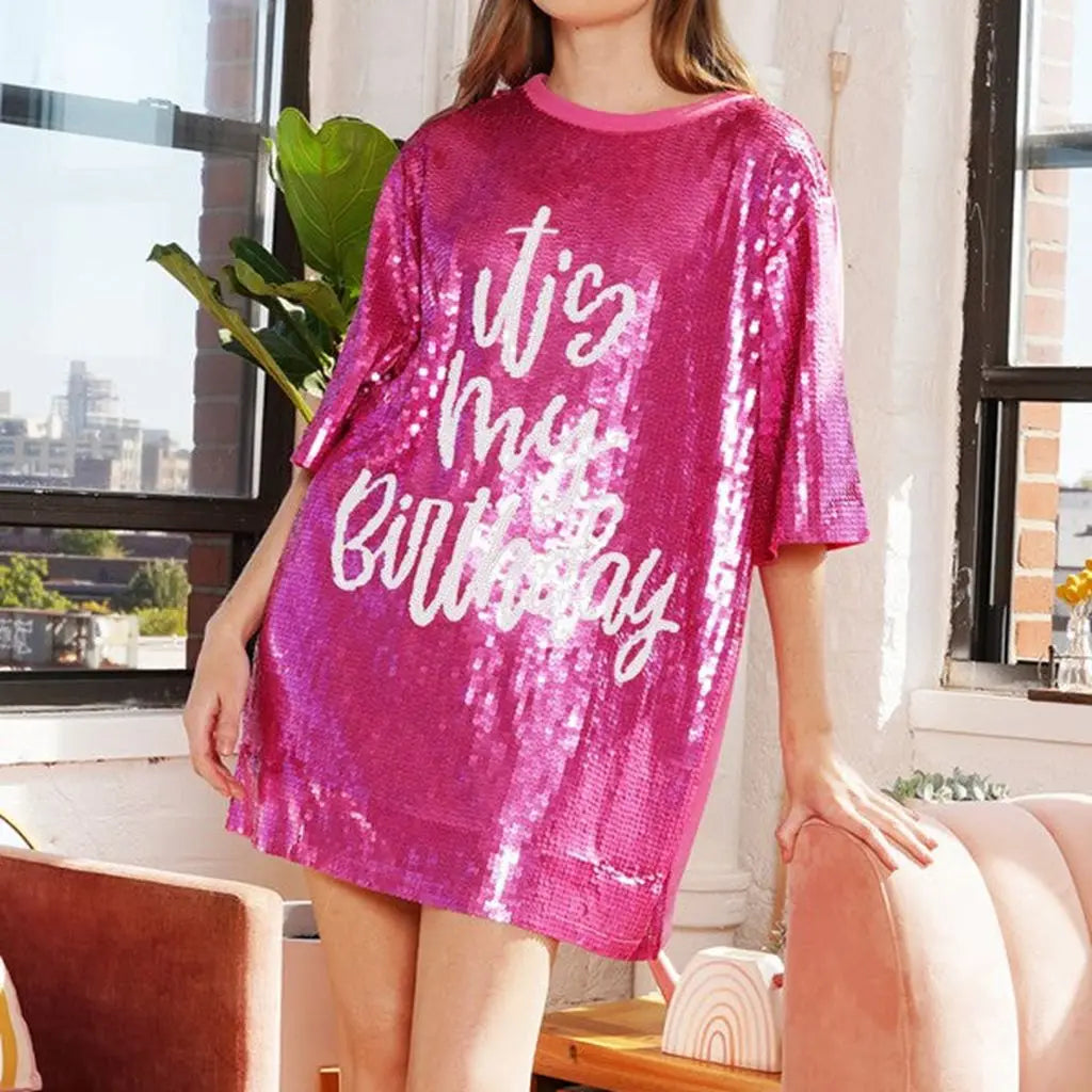 Glitter Sequin it’s my Birthday Dress