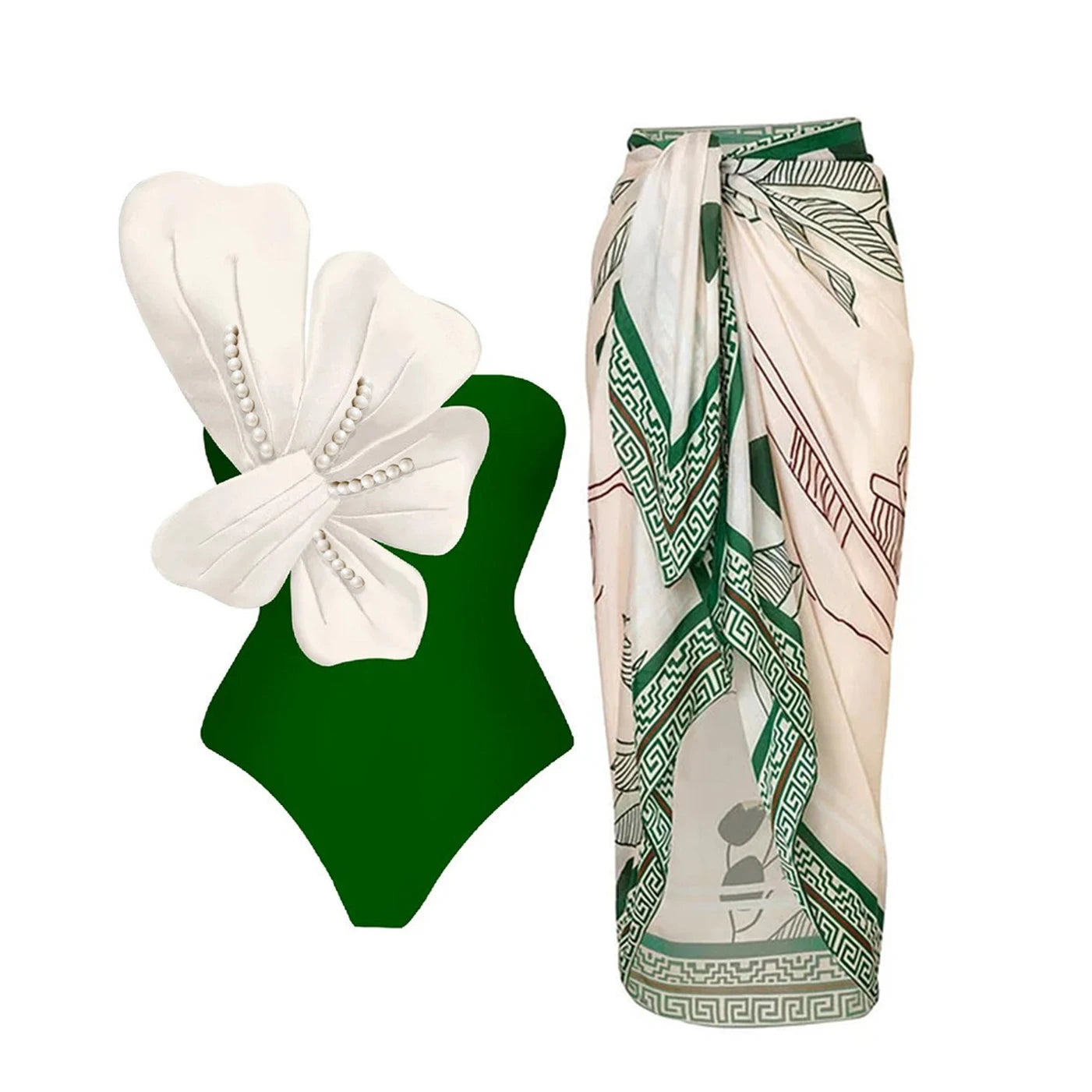 Cut Out Swimwear High Leg Bodysuit Beachwear