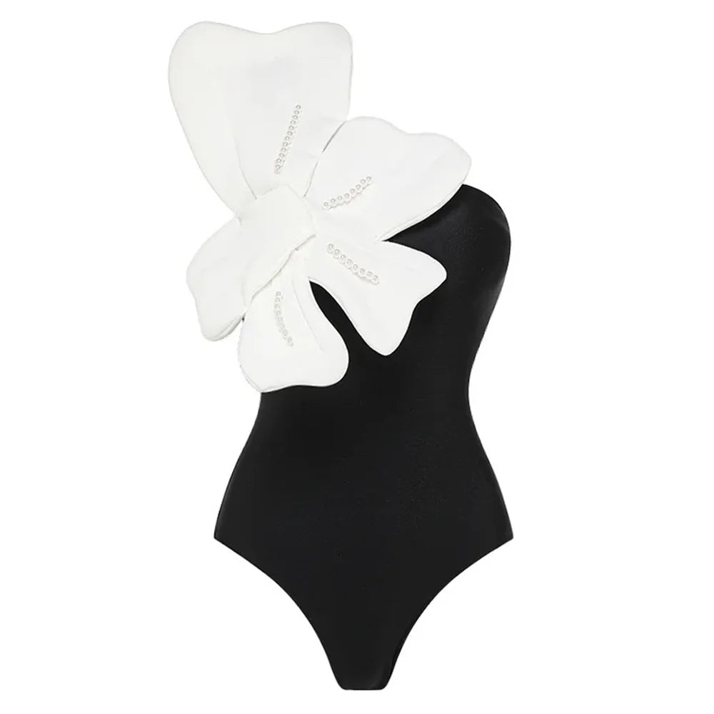 Cut Out Swimwear High Leg Bodysuit Beachwear