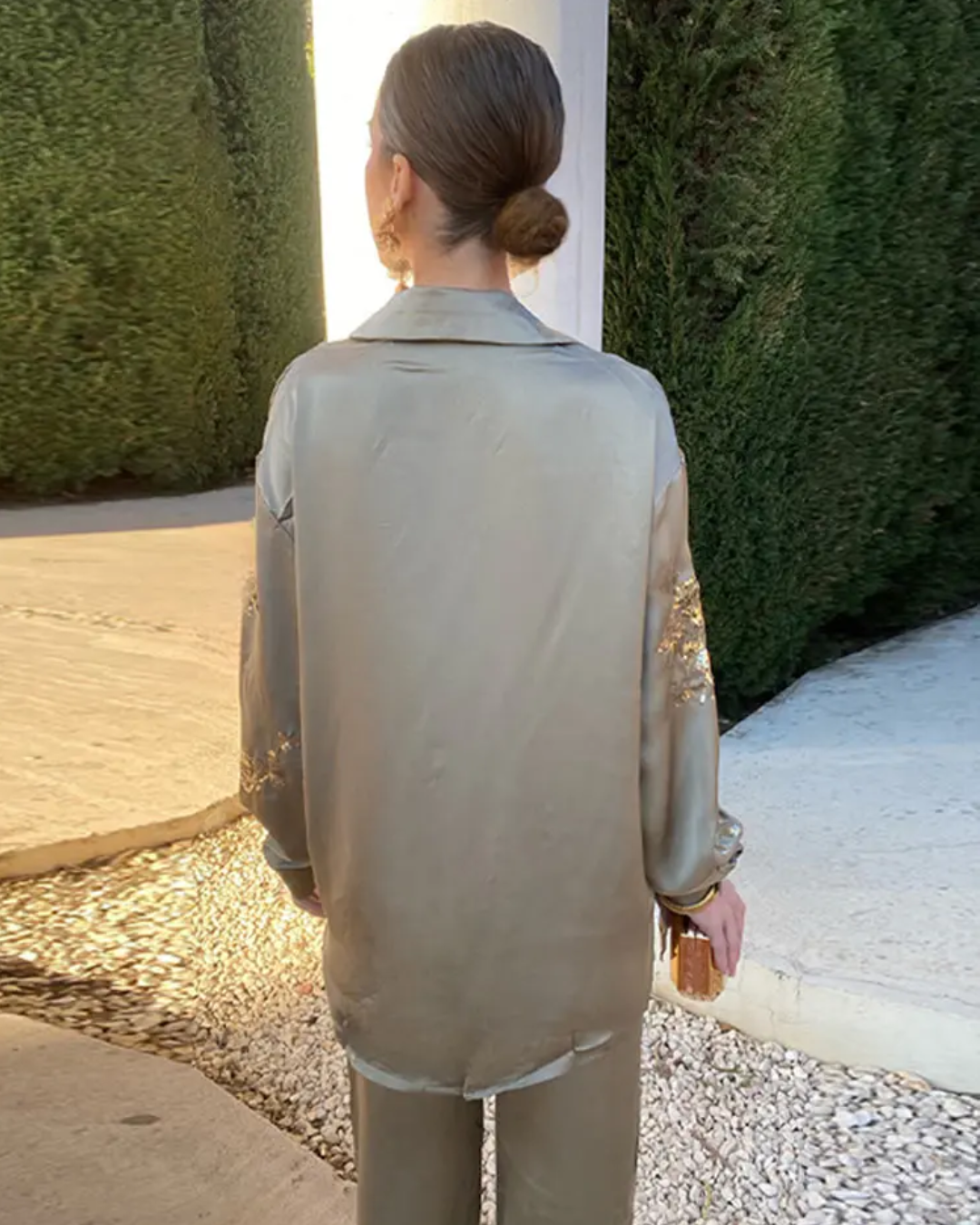Sequinned Shirt Suit