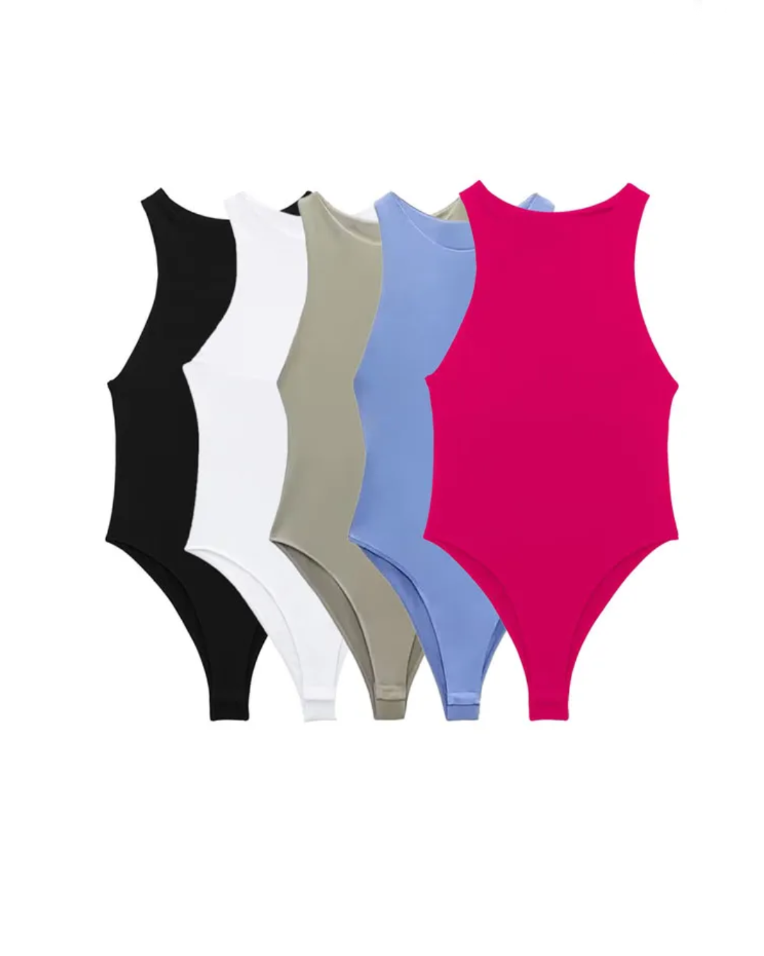 Halter Neck Skinny Bodysuit