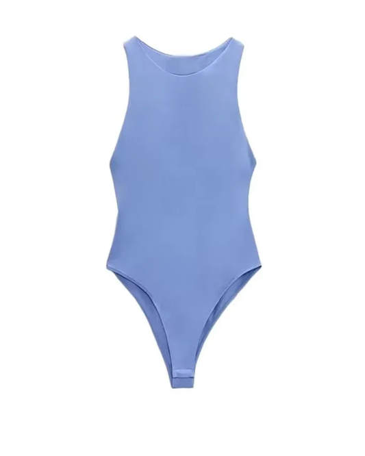 Halter Neck Skinny Bodysuit