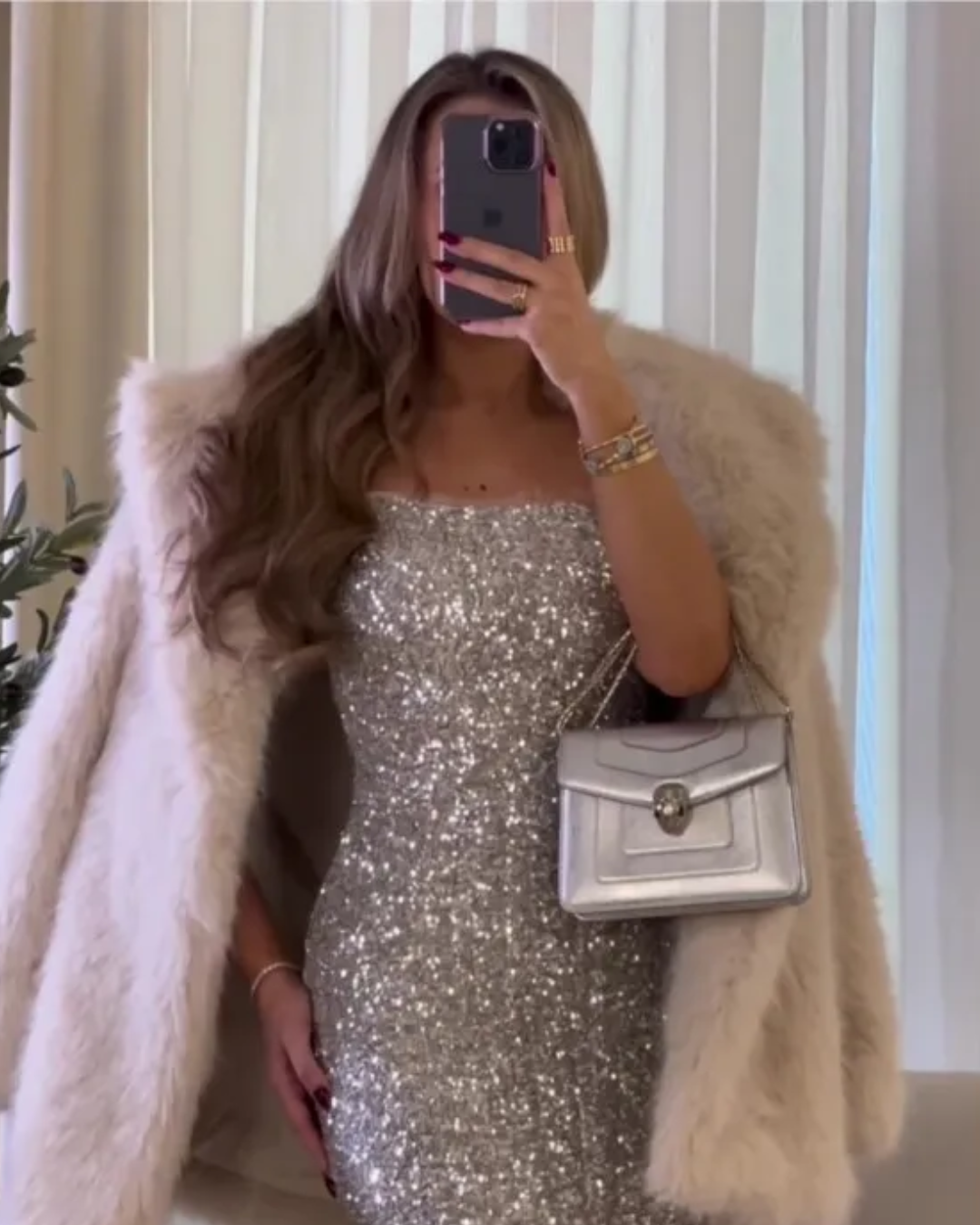 Sequin Backless Stretchy Dress
