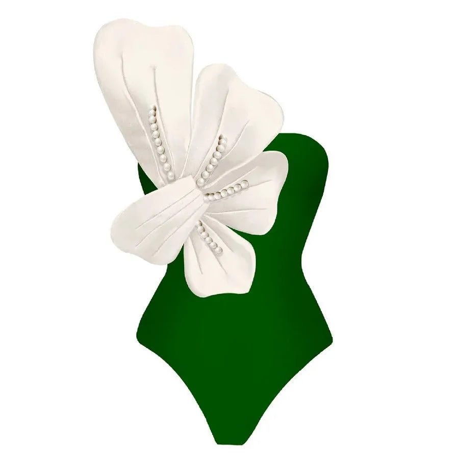 Cut Out Swimwear High Leg Bodysuit Beachwear