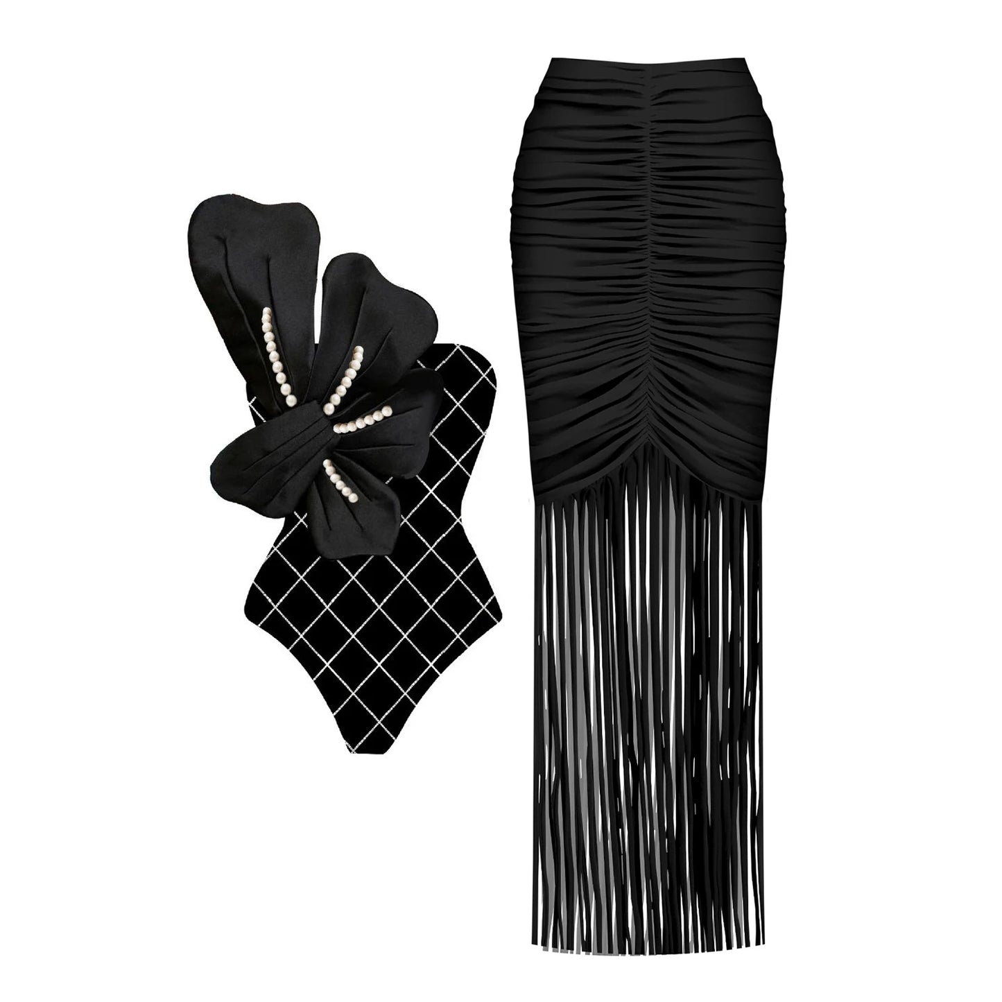 Cut Out Swimwear High Leg Bodysuit Beachwear