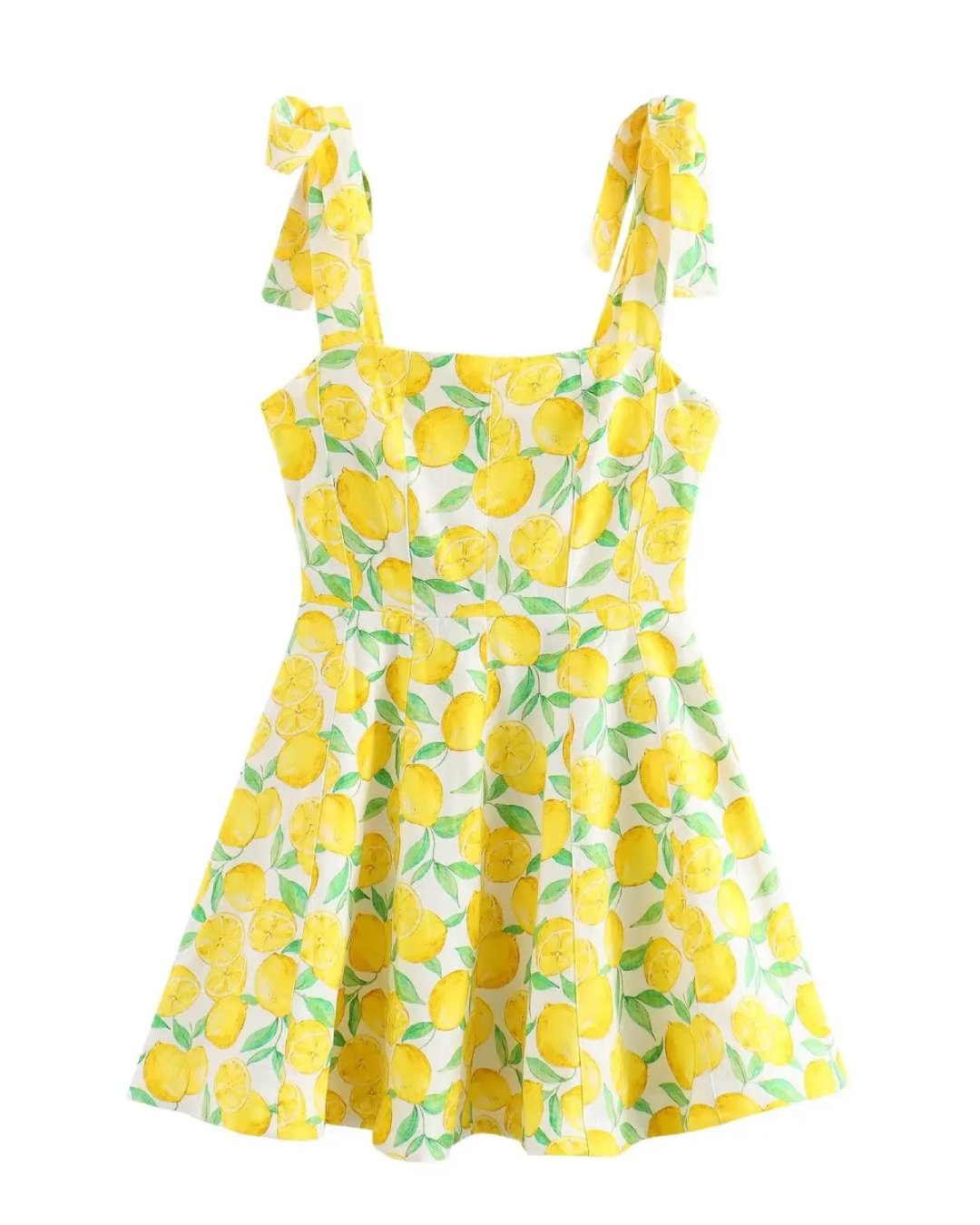 Chic Fruit Printed Mini Dress
