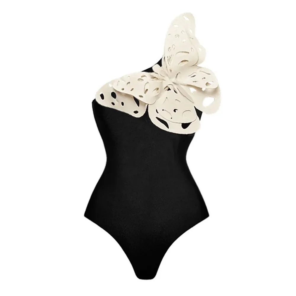 Cut Out Swimwear High Leg Bodysuit Beachwear