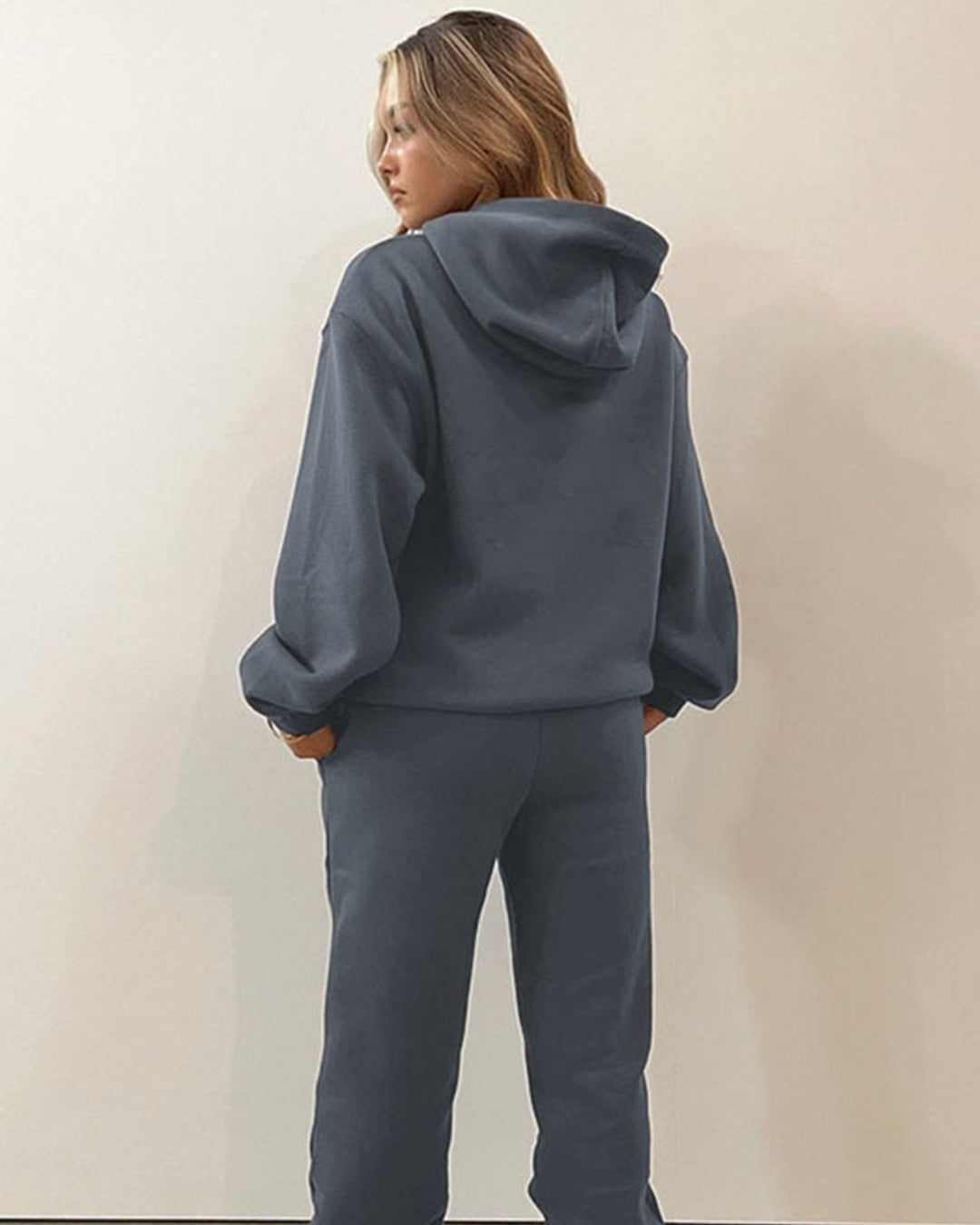 Round Neck Sweater & Skinny Trousers Set