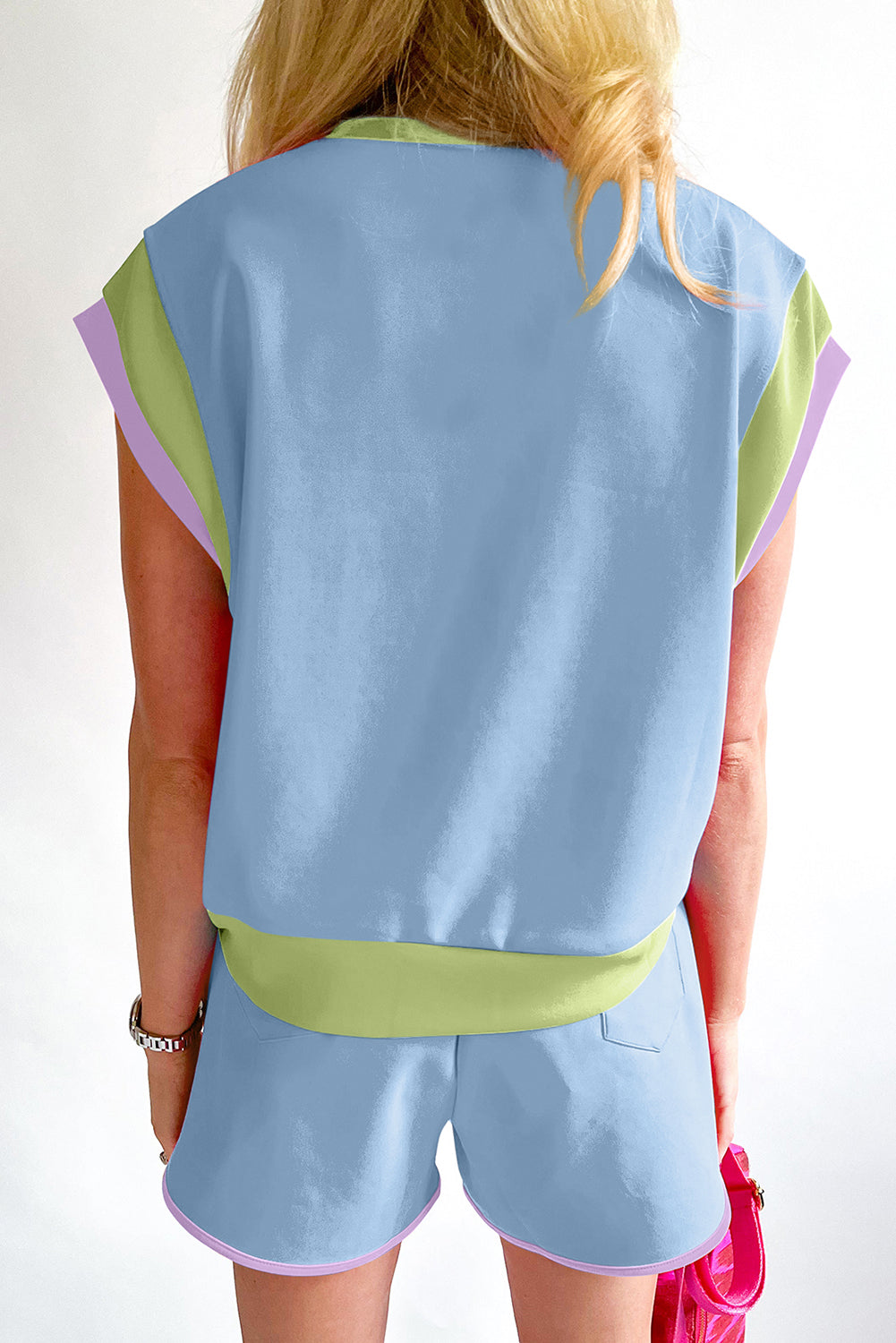 Blue Contrast Trim Cap Set
