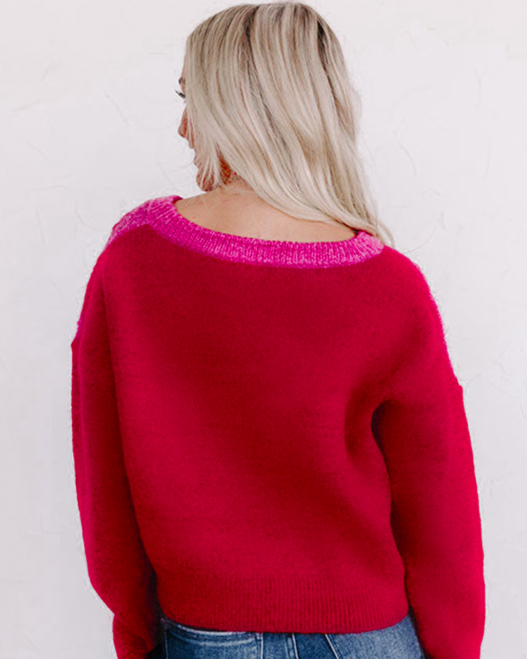 Multicolor Checkered Pattern Sweater