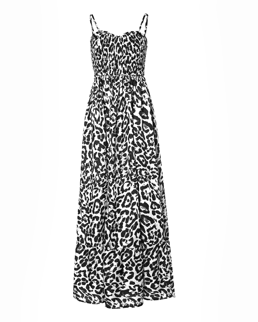 Leopard Sweetheart Neck Cami Dress   