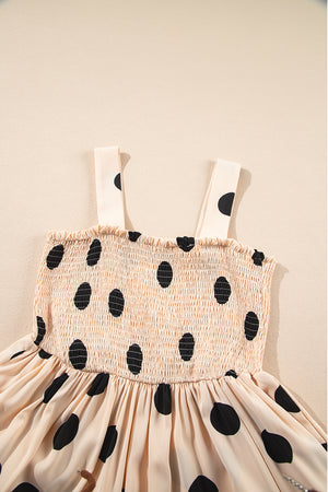 Monore Polka Dot Midi Dress