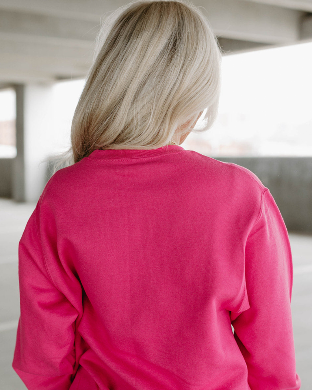 Sequin Double Heart Graphic Sweatshirt   