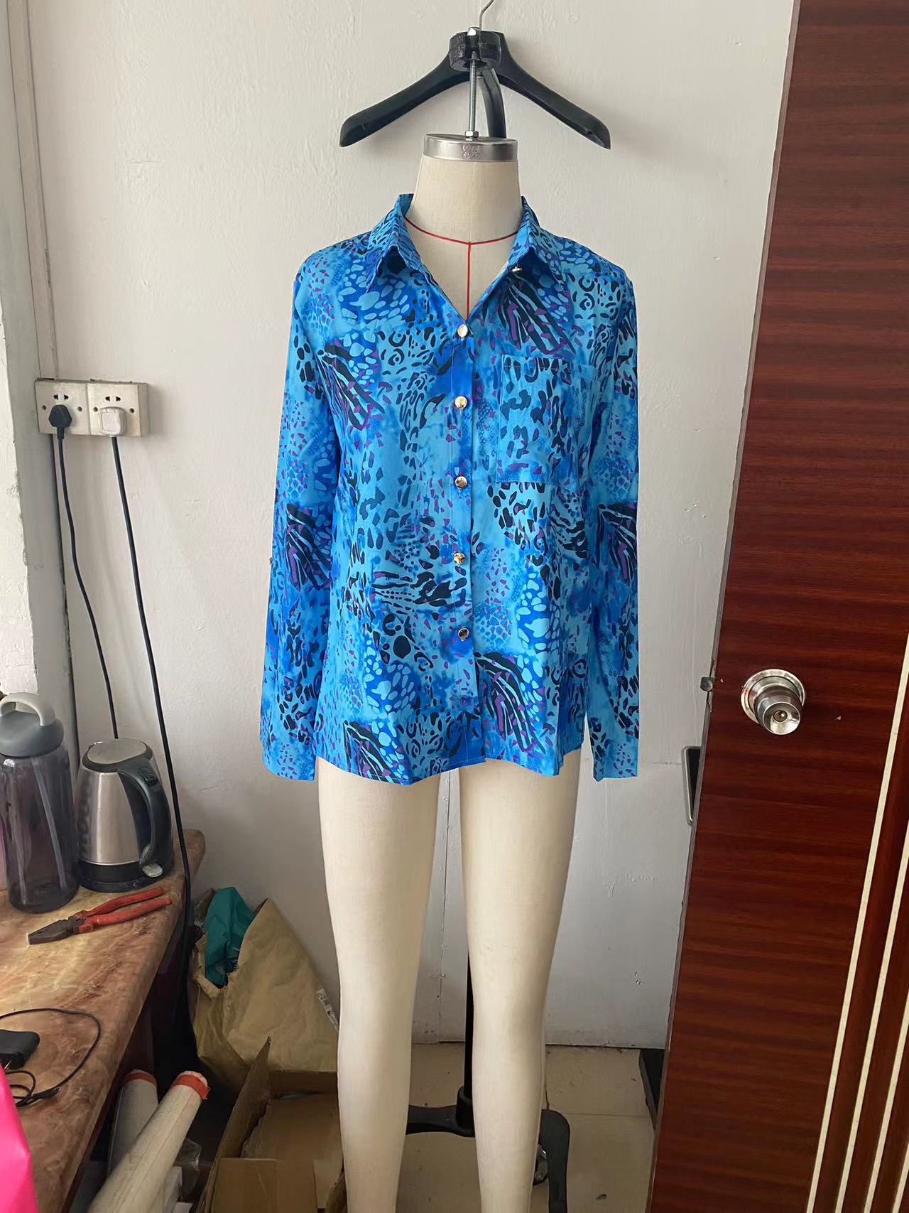 Sources Spring Summer Simple Office Shirt Wild Blouse