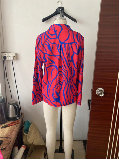 Sources Spring Summer Simple Office Shirt Wild Blouse