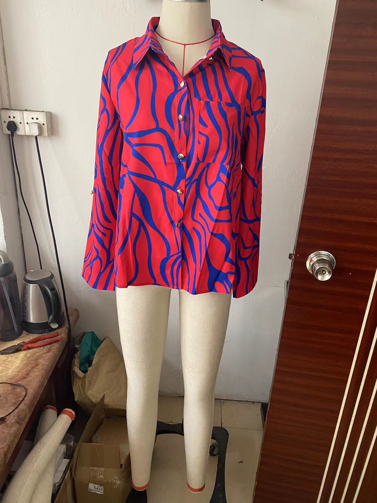 Sources Spring Summer Simple Office Shirt Wild Blouse