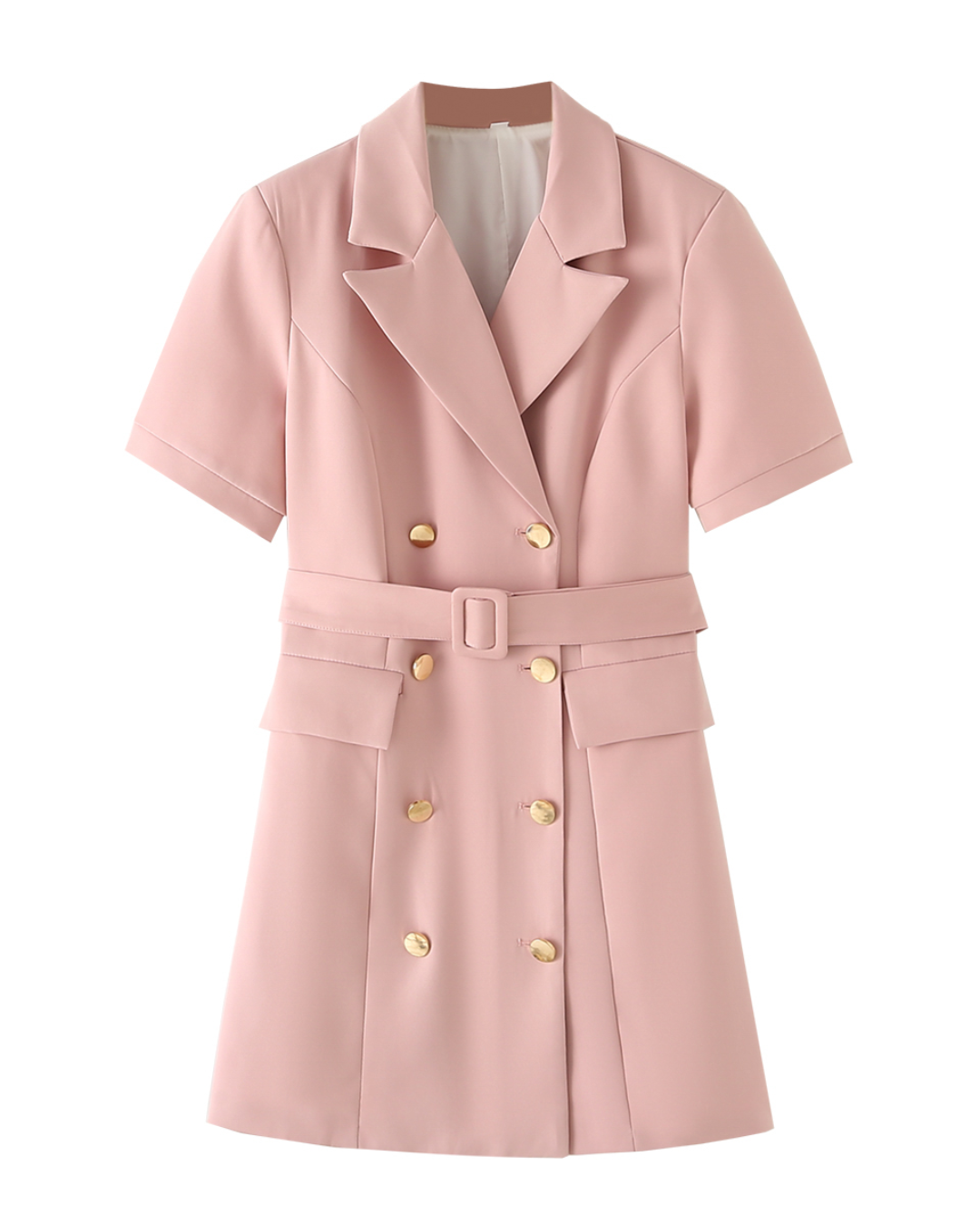 French Slimming Dress Pink S 