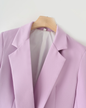 Solid Office Short Pant Set Purple XS 