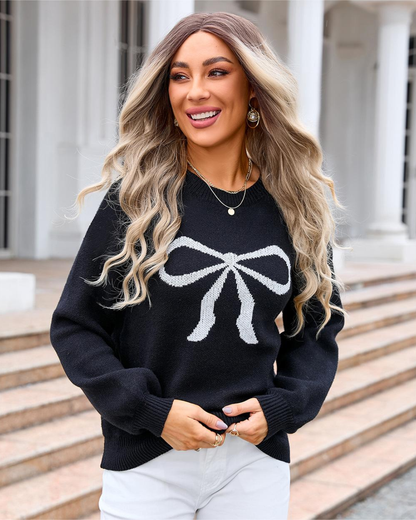 Bow Knitwear Sweater Black S 