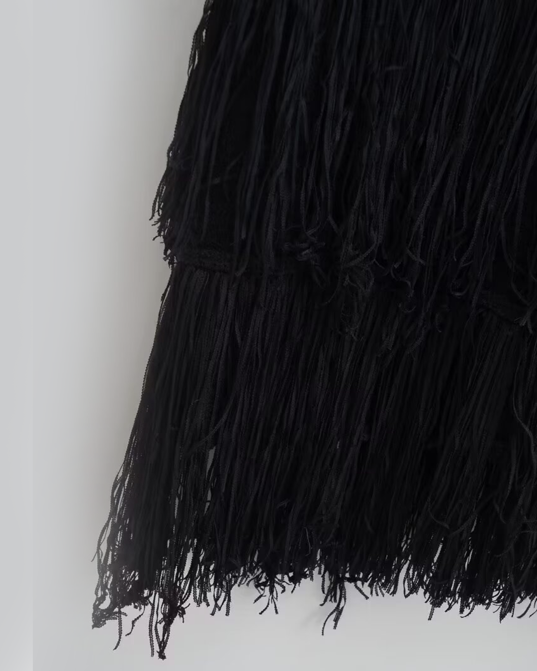 Tassel Detail Knitted Long Dress   