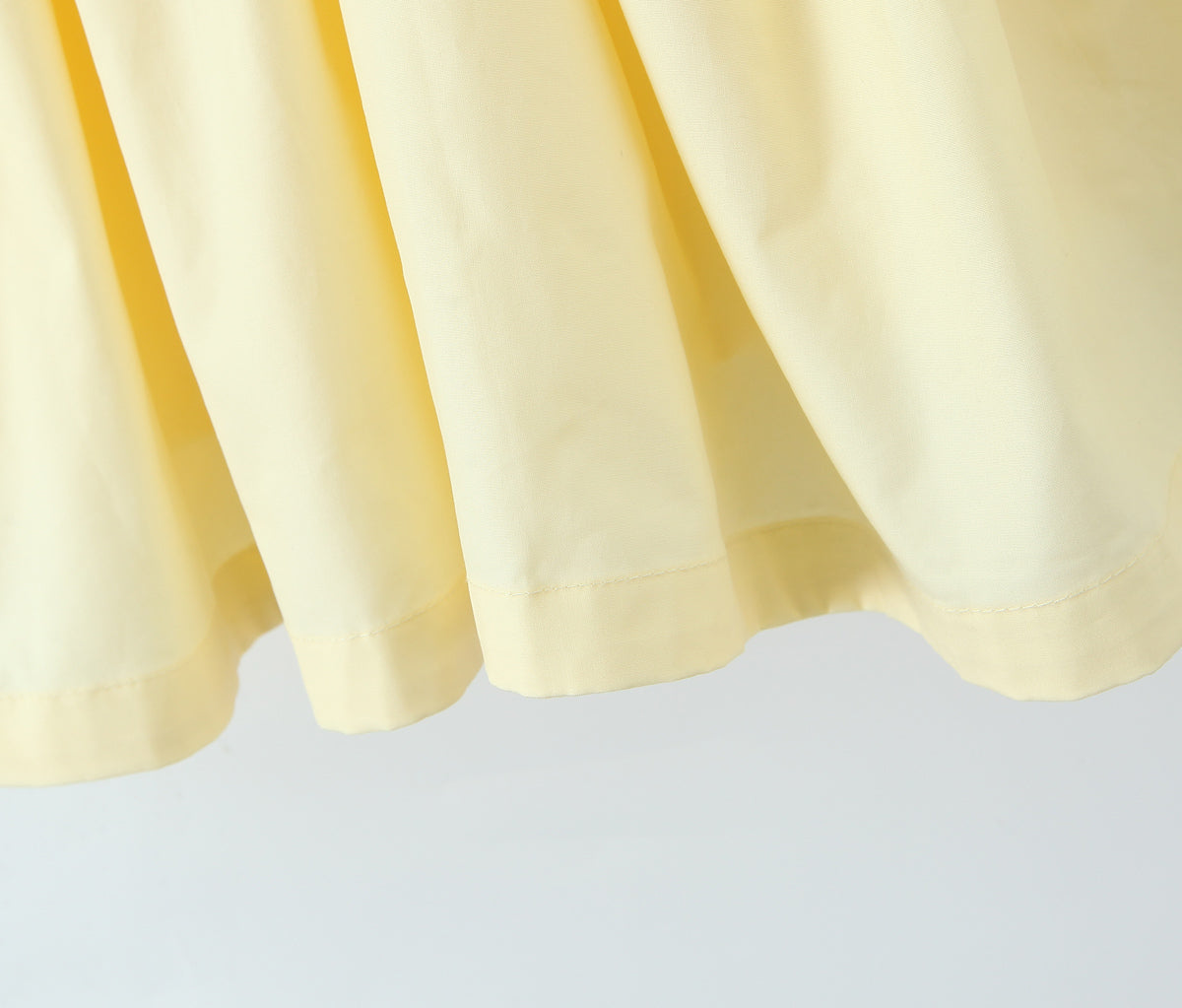 Halter Suspender Dress Stitching Ruffle Puff Short Solid Color