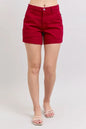 Judy Blue Tummy Control High Waist Denim Shorts SCARLET S