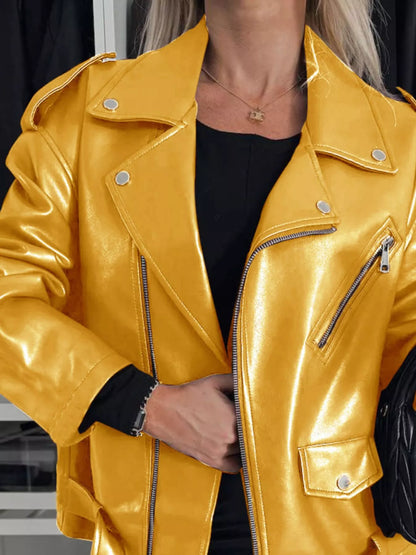 Full Size Zip Up Long Sleeve Jacket Plus Size