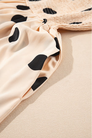 Monore Polka Dot Midi Dress