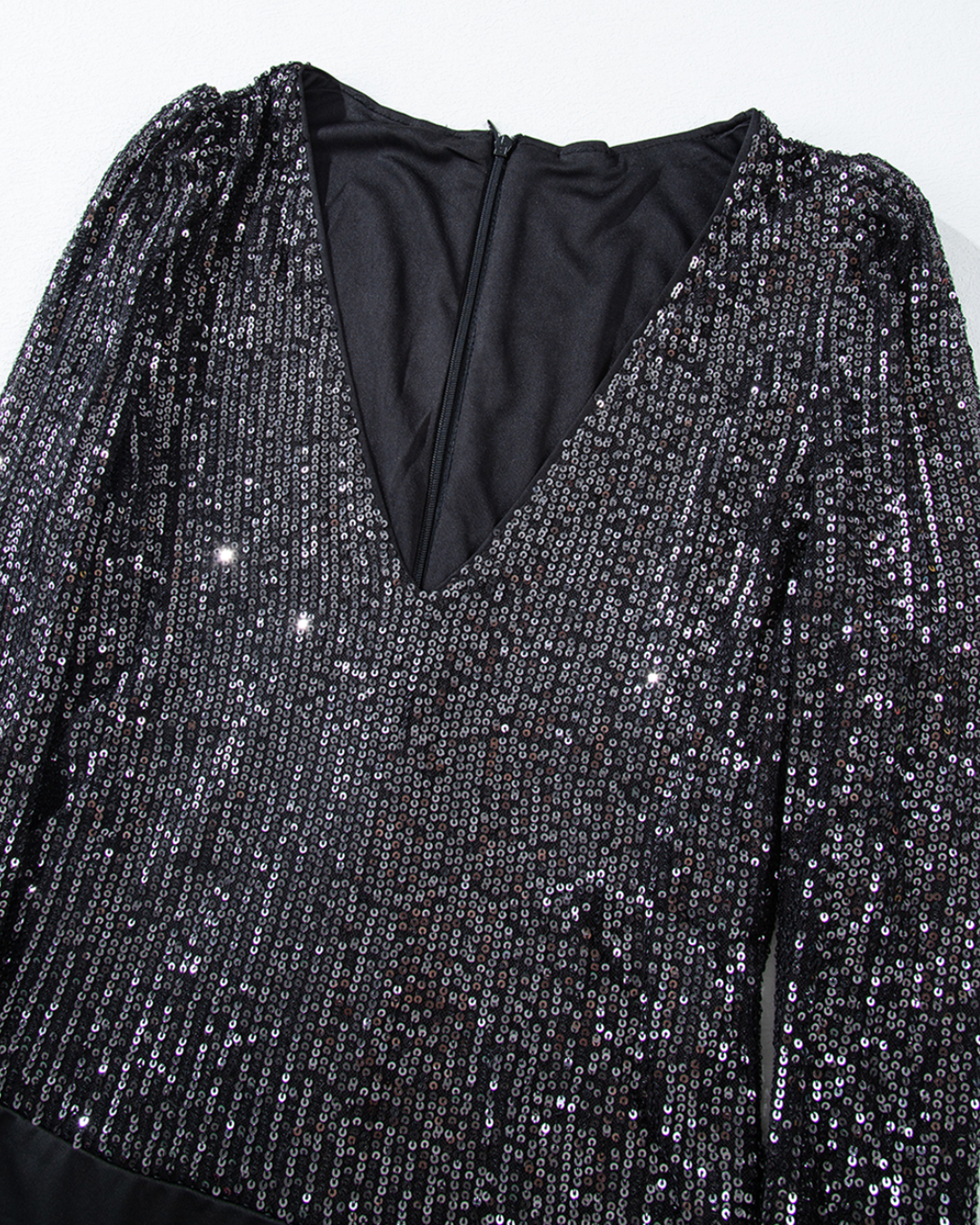 Sequin V-Neck Bodysuit   