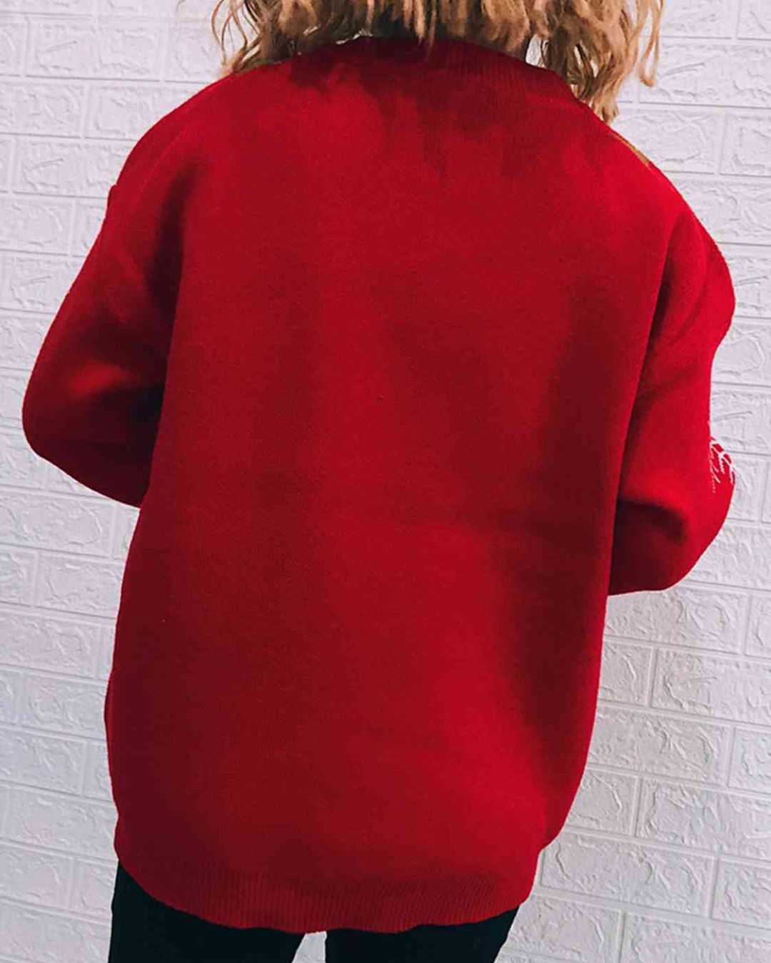 Christmas Element Long Sleeve Sweater   