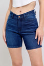 Judy Blue High Waist V-Front Bermuda Plus Size DK S