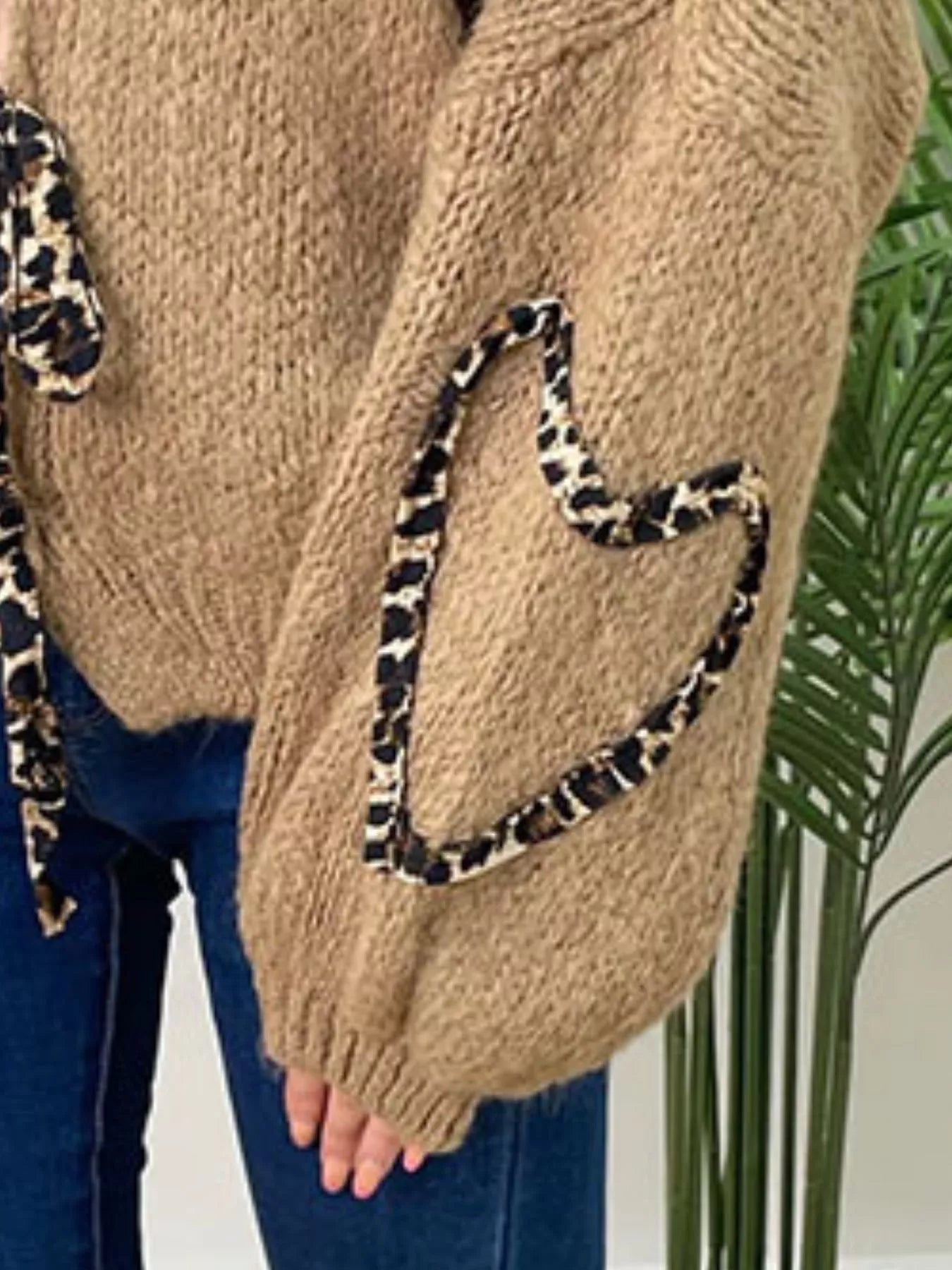 Tie Front Long Sleeve Sweater