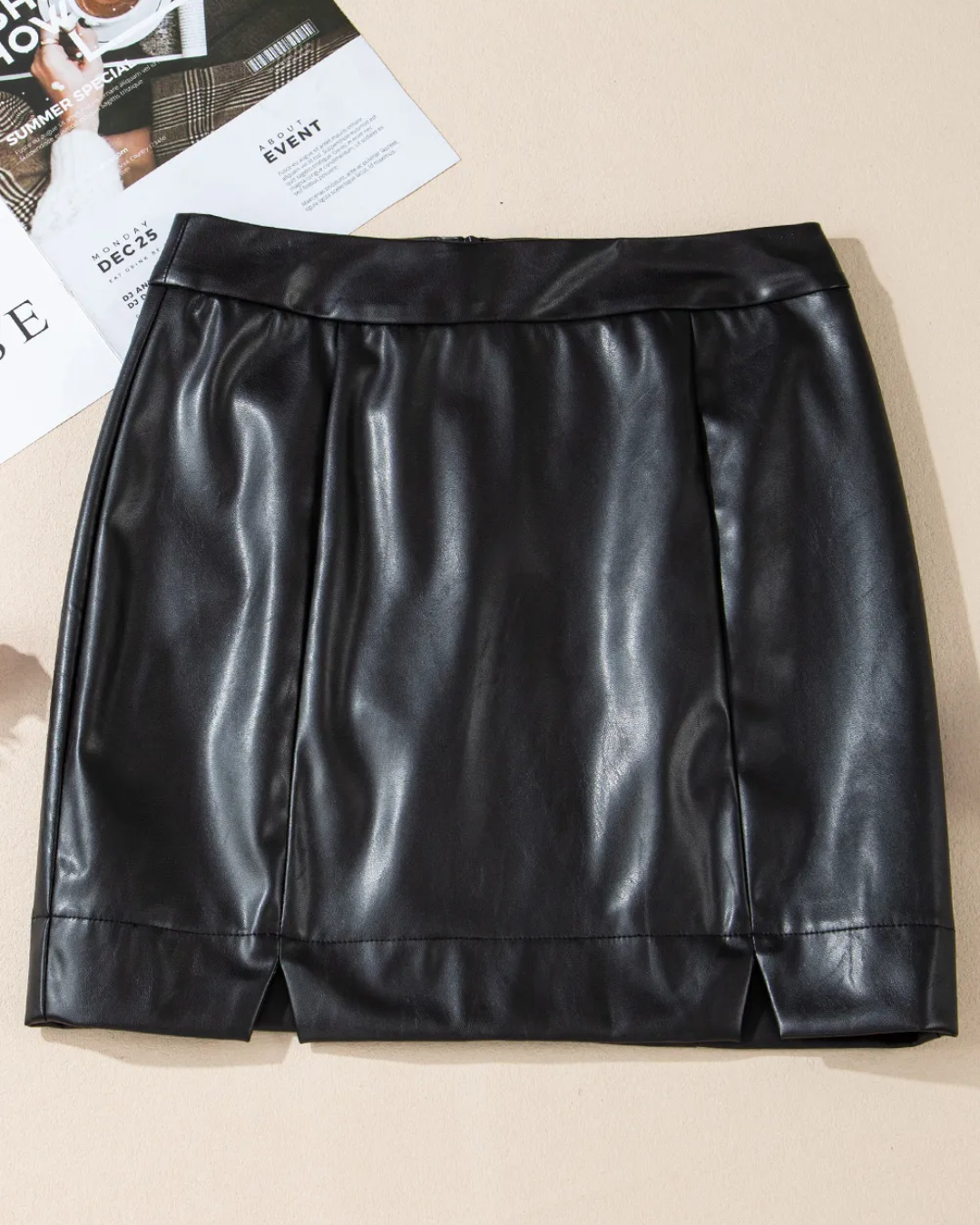 Leather Mini Skirt   