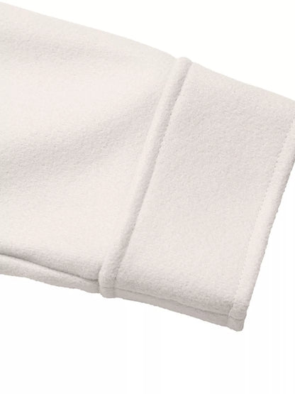 Contrast Trim Double-Breasted Jacket