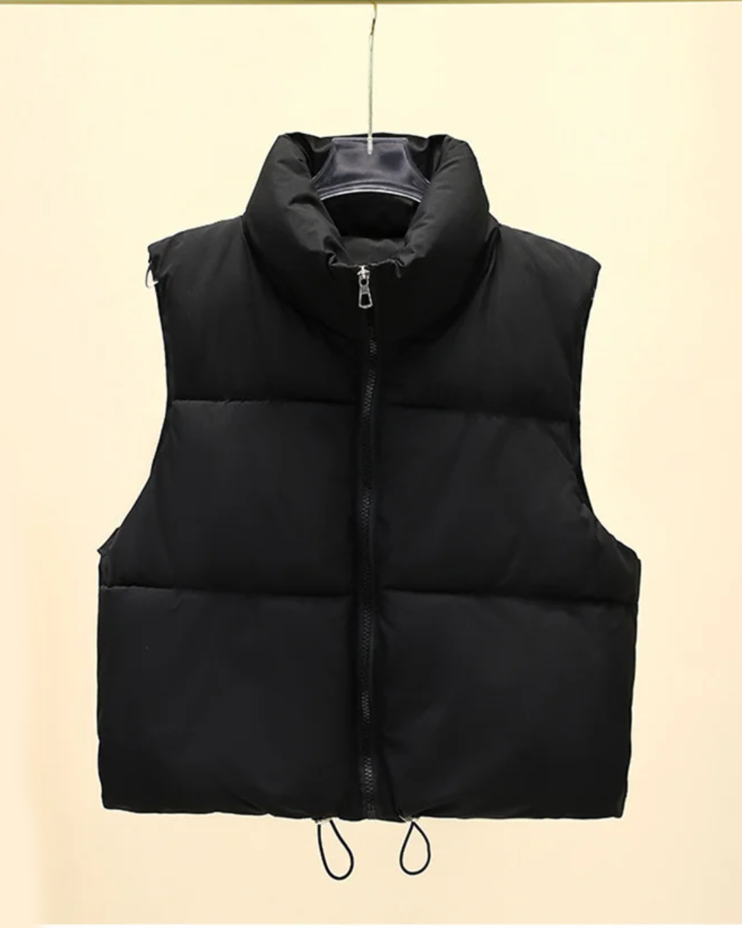 Short Down Stand Collar Vest   