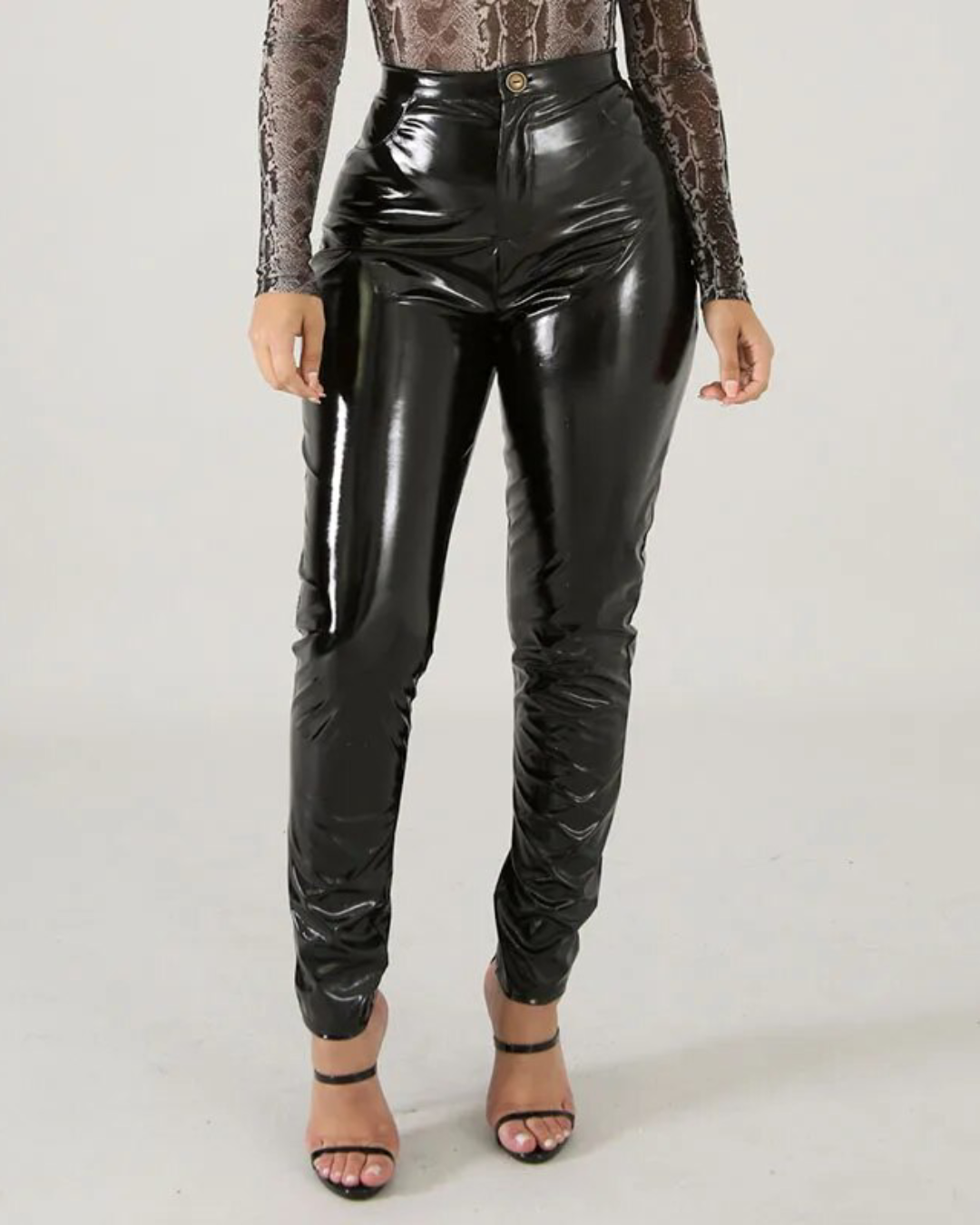 Faux Leather Leggings Black S 