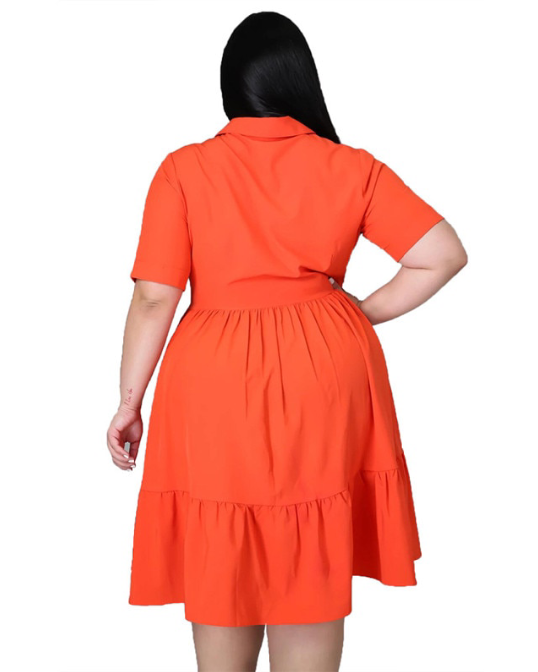 Plus Size Ruffle Dress   