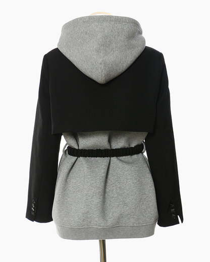 Splicing Chain Hoodie Sweater   