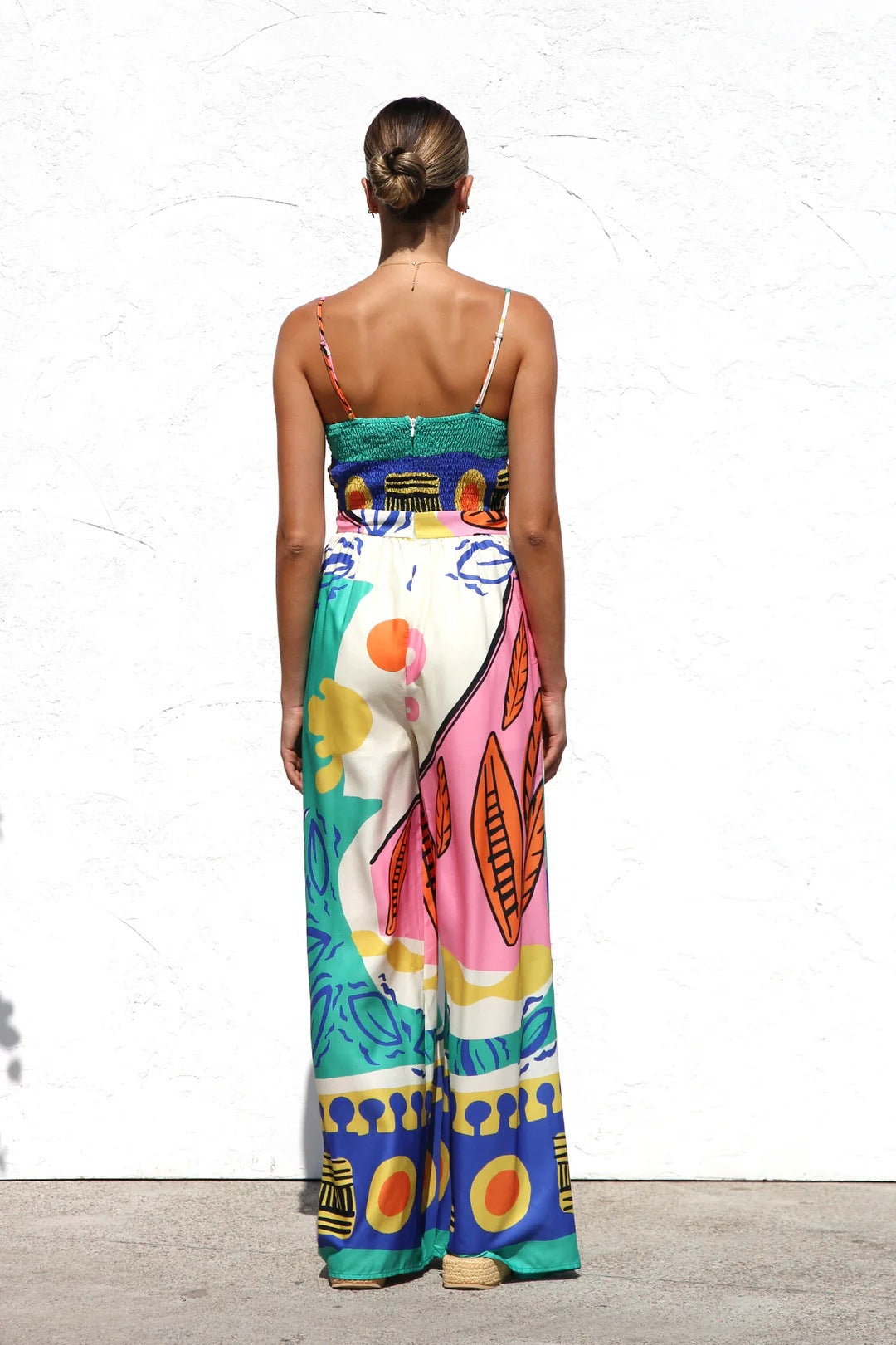 Knotted Straps Wide-Leg Jumpsuit
