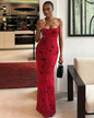 Retro Printed Maxi Dress S Red 