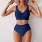 Bikini Women Sexy Split Swimsuit High Waist Swimsuit Outfit Bikini S Pale blue